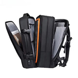 Mochila expansível ELAVIER com 3 compartimentos principais e abertura 180°