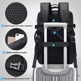 Mochila de viagem grande Nômade Digital com porta USB e design funcional