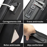 Mochila rígida para notebook 15.6" ELAVIER Tera Tech com porta USB