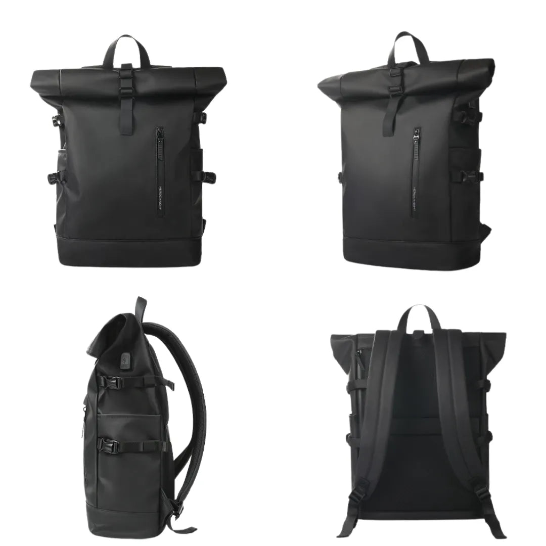 Detalhe do painel respirável e punho macio da mochila Dash