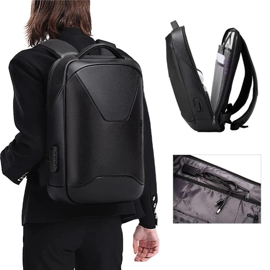 Detalhe da costura e forro texturizado da mochila Saboteur ELAVIER