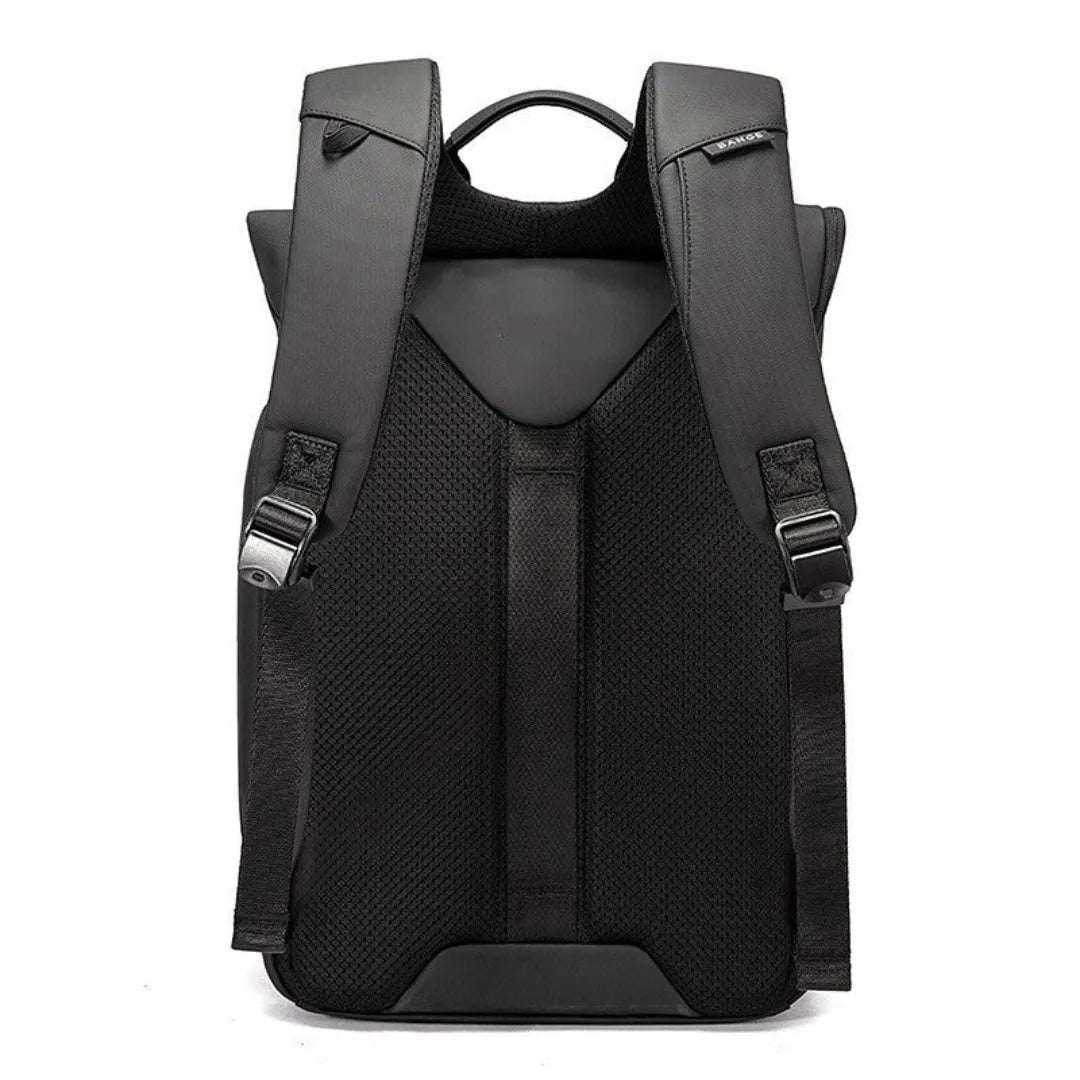 Mochila de couro legítimo Velocity ELAVIER com alça de ombro arqueada