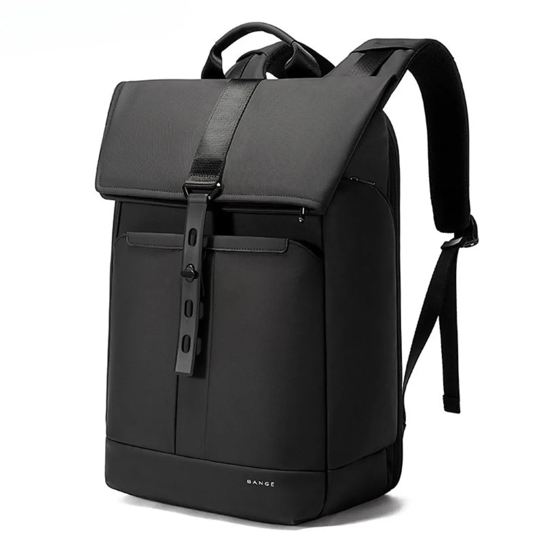 Mochila de couro legítimo Velocity ELAVIER com alça de ombro arqueada
