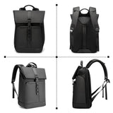 Mochila de couro legítimo Velocity ELAVIER com alça de ombro arqueada