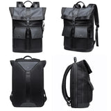 Vista interna da mochila ELAVIER Ferun com bolso e divisórias inteligentes