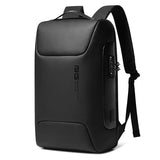 Mochila executiva Quantum Echo ELAVIER de couro para notebook 15.6"