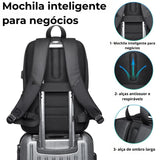 Mochila ELAVIER com zíper YKK, compartimento para notebook 15.6"
