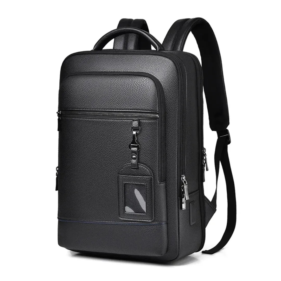 Mochila para notebook 15.6" ELAVIER Prestige em couro com USB