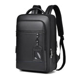 Mochila para notebook 15.6" ELAVIER Prestige em couro com USB