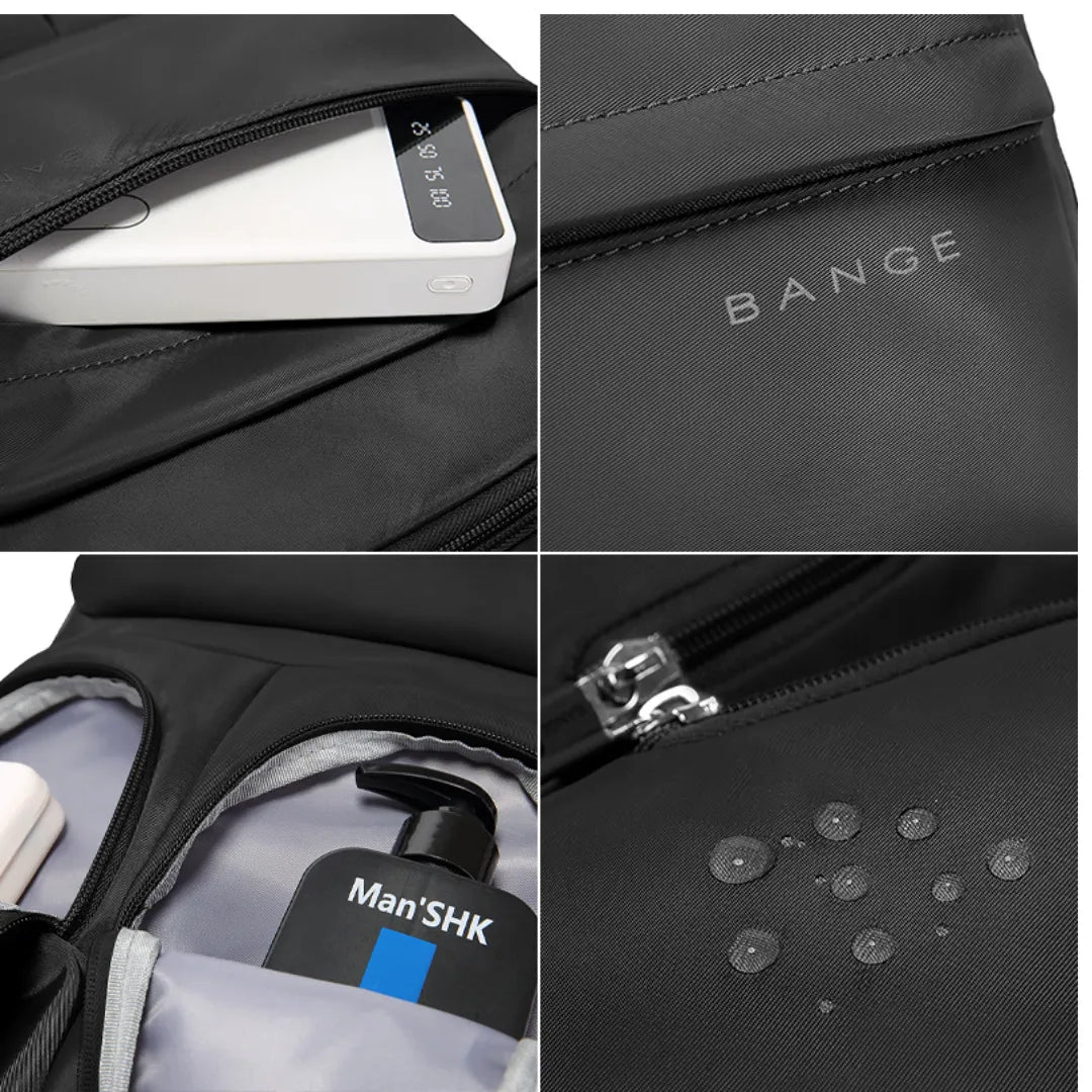 Mochila ELAVIER 35L com design profissional e bolsos organizados