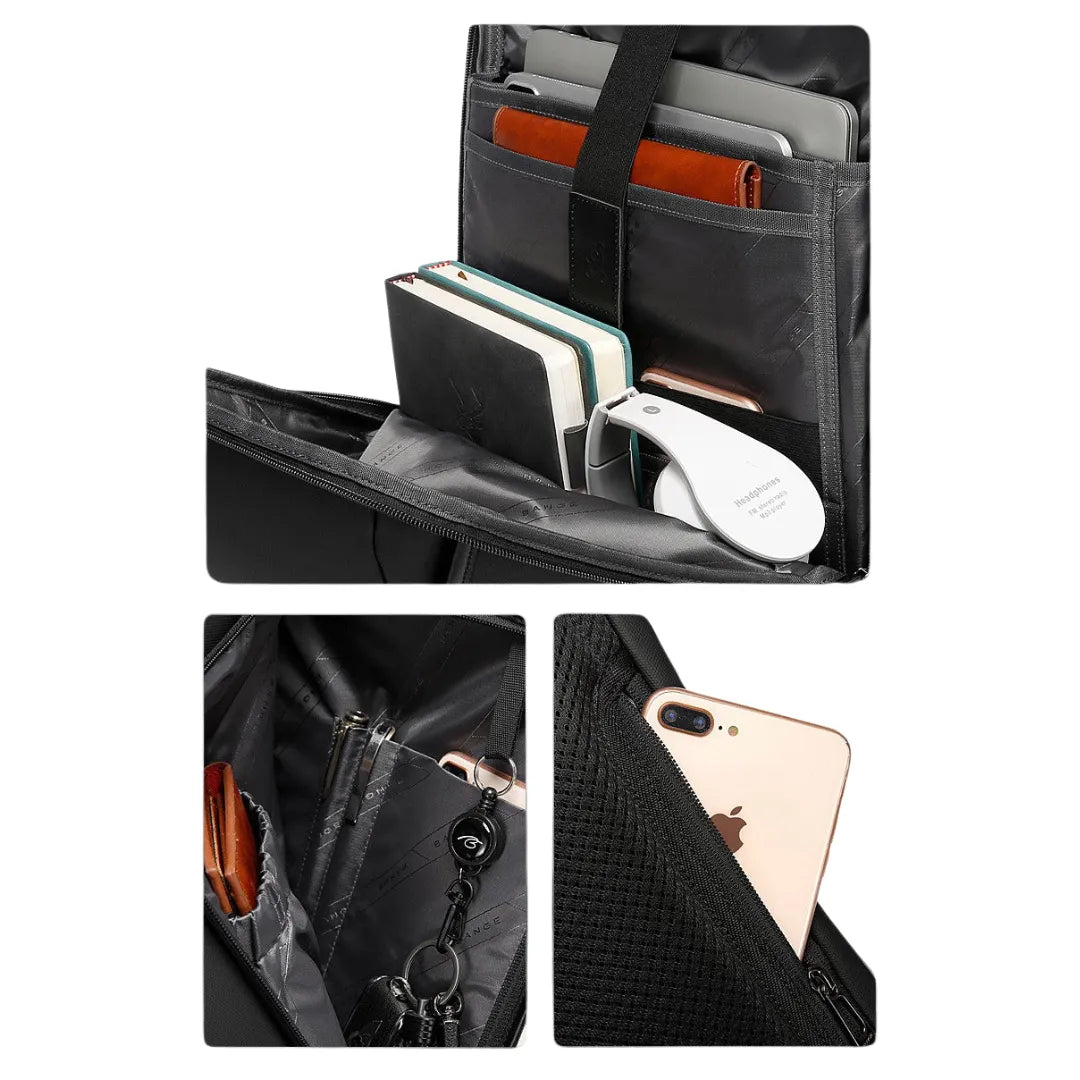 Interior da mochila ELAVIER Nebula com forro de poliéster macio