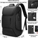 Mochila executiva Ember ELAVIER com porta USB e zíper YKK