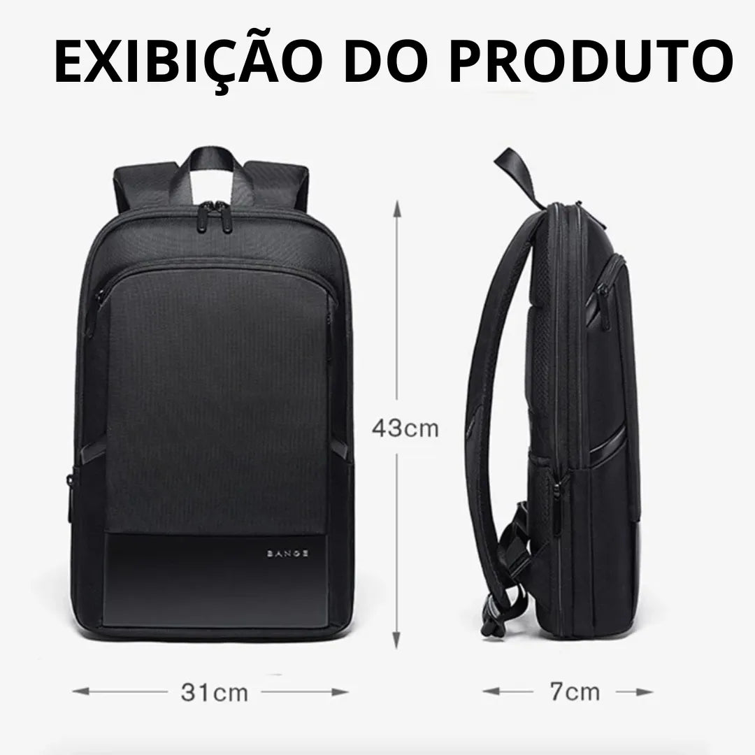 Mochila executiva ELAVIER com design robusto e elegante para viagens