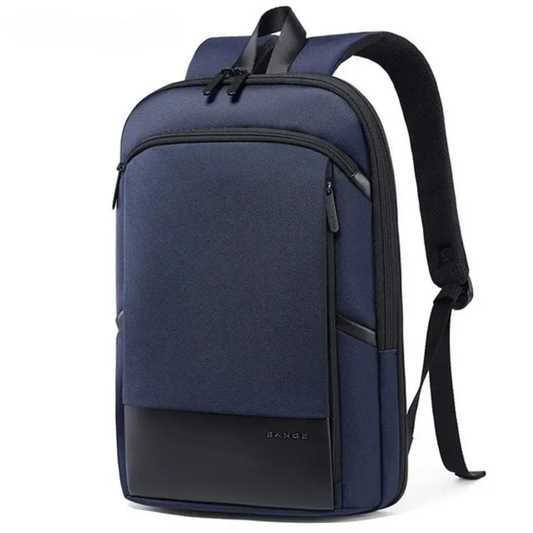 Vista interna da mochila ELAVIER com bolsos organizados e suporte de chaveiro