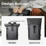 Detalhe das alças ergonômicas em forma de S da mochila Forge ELAVIER
