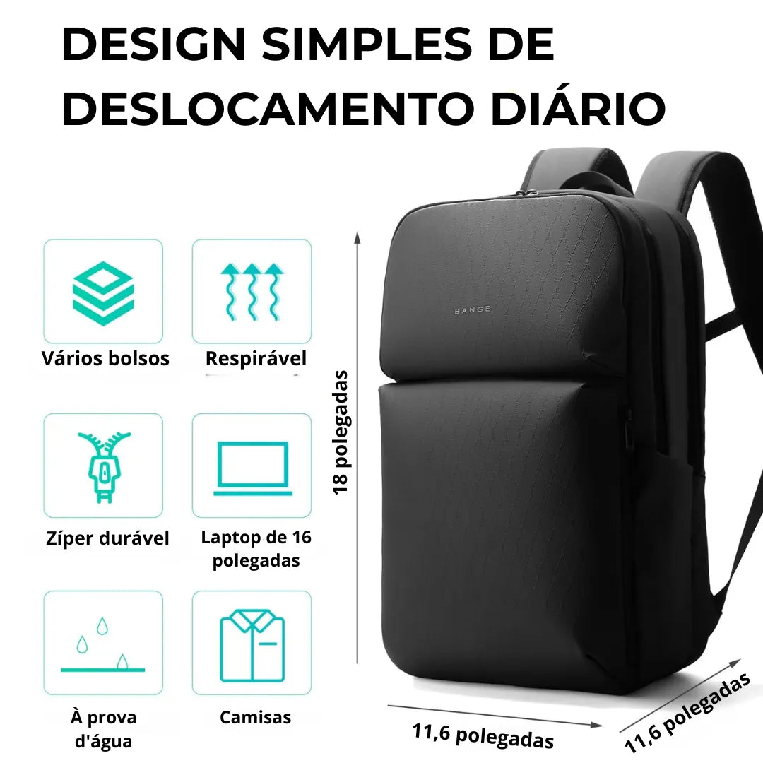 Detalhe das alças ergonômicas e punho da mochila Zen ELAVIER