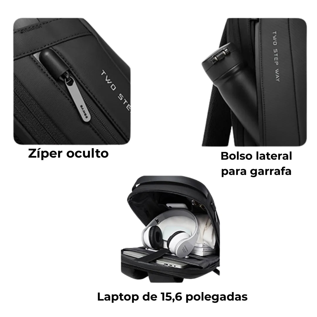 Mochila unissex ELAVIER Zero com acabamento moderno e prático