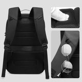 Mochila de viagem ELAVIER Zero com porta USB e estilo urbano