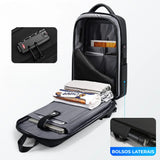 Mochila de viagem grande ELAVIER com punho macio e porta USB