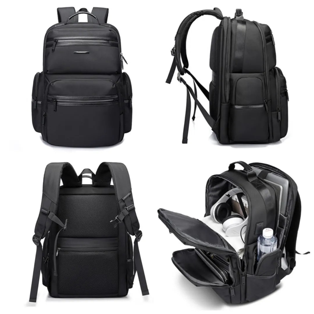 Vista interna da mochila ELAVIER com bolsos e compartimento acolchoado