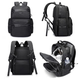 Vista interna da mochila ELAVIER com bolsos e compartimento acolchoado