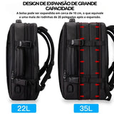 Detalhe da mochila Slate ELAVIER com compartimento acolchoado